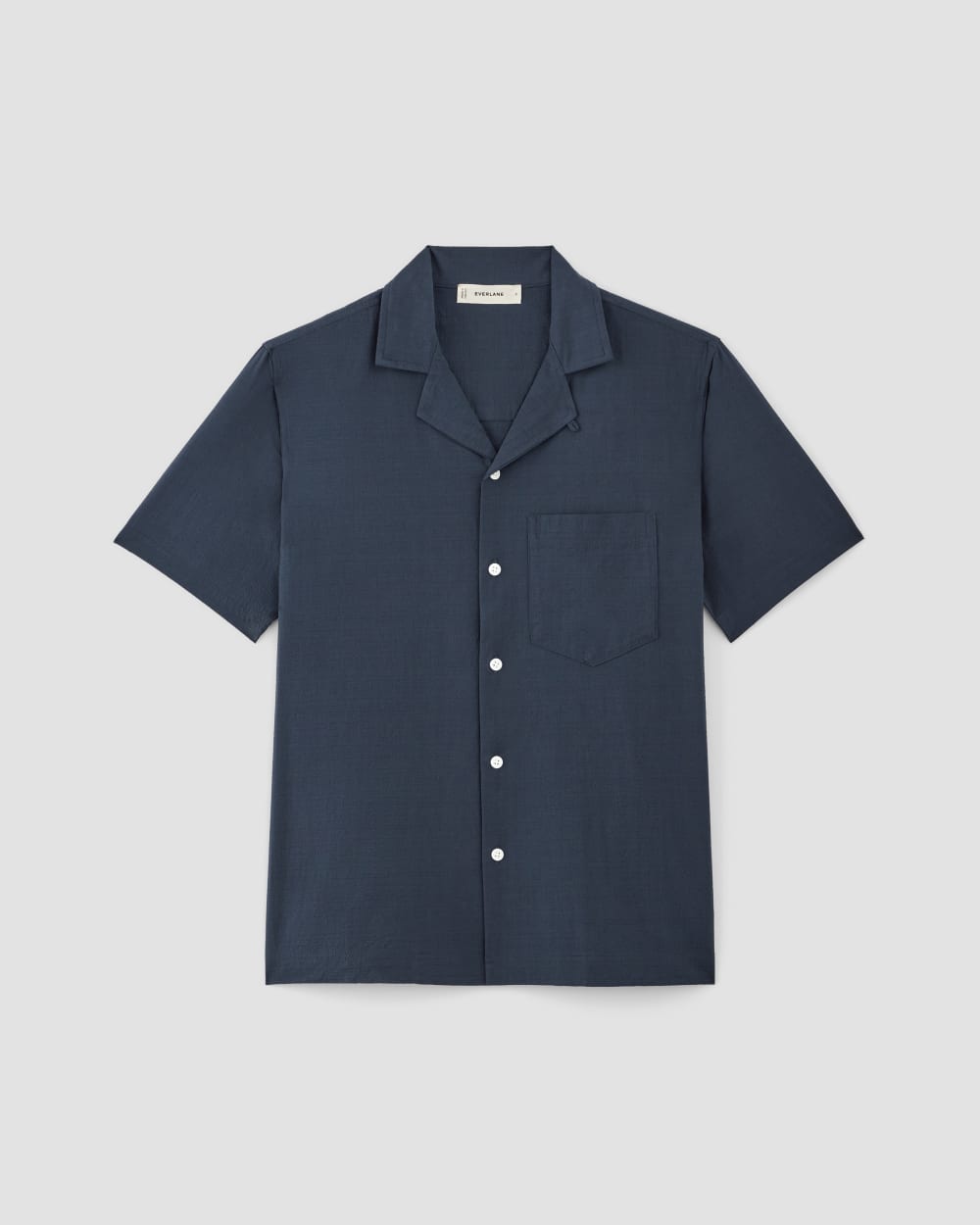 The Seersucker Short-Sleeve Shirt | Deep Blue - Image 2