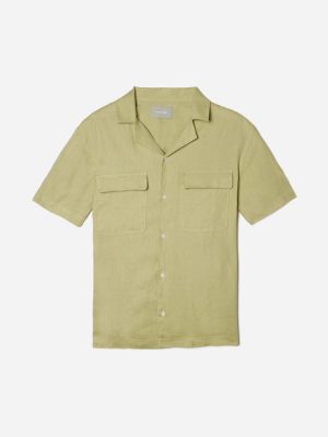 The Resort Shirt in Linen | Leek
