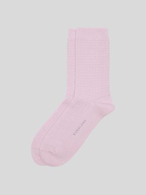 The Belgian Waffle Sweater Sock | Light Lilac