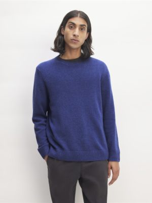 The Premium Merino Crew Neck Sweater | Bellwether Blue Heather