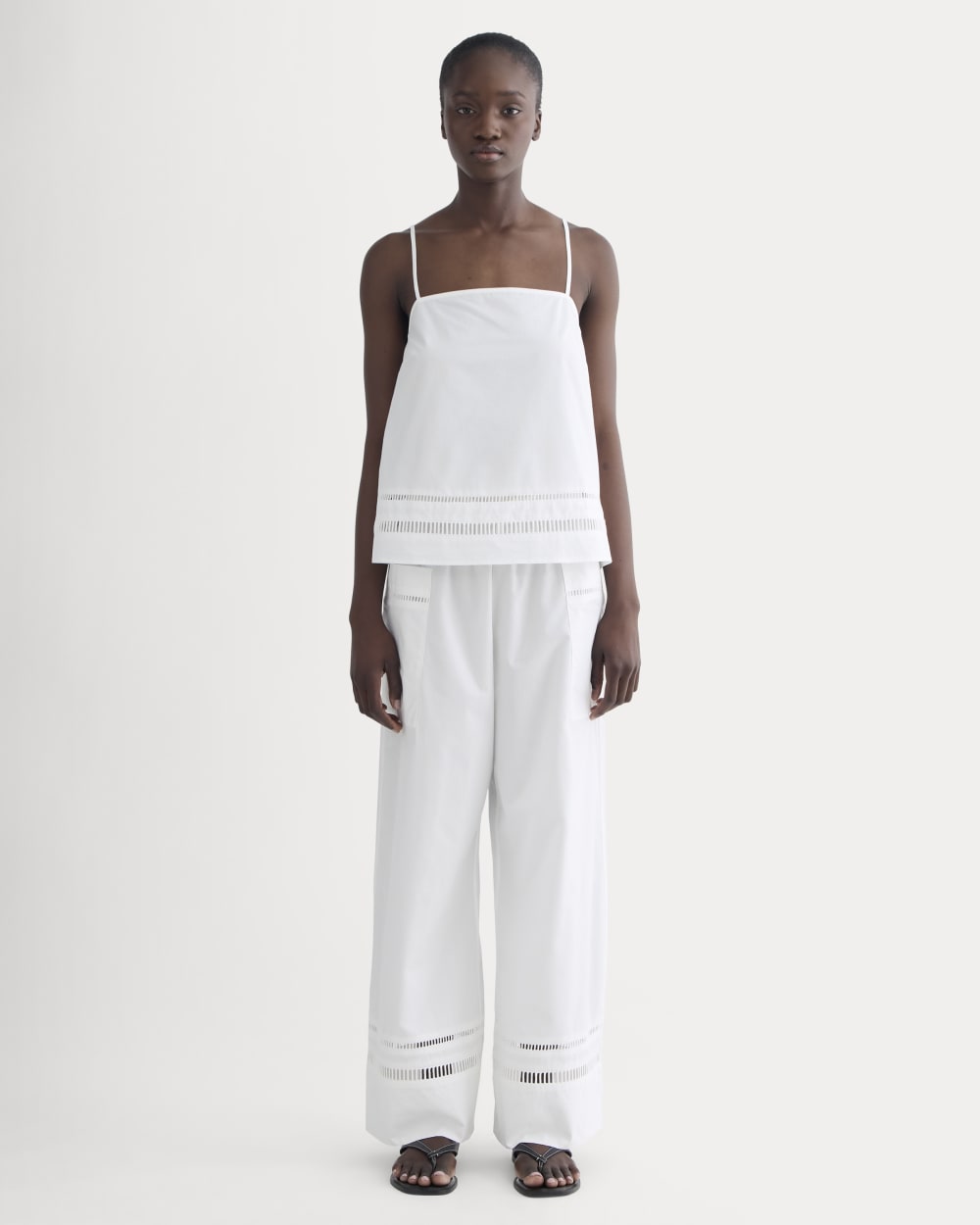 The Lace Trim Tank | White - Image 3