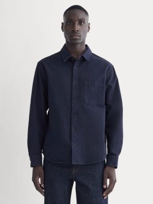 The Canvas Organic Cotton Overshirt | Navy