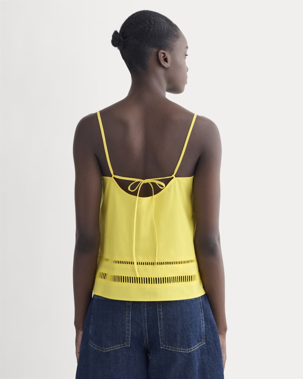 The Lace Trim Tank | High Visibility Yellow - Image 5