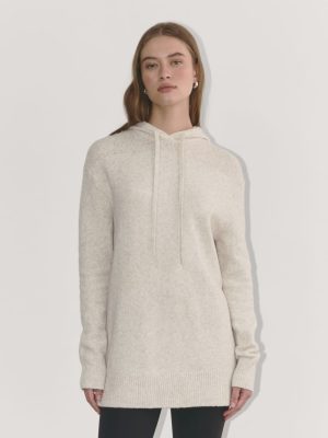 The Oversized Hoodie in Plush Cotton | Heathered Oat