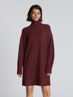 The Cozy Stretch Turtleneck Dress | Brandy