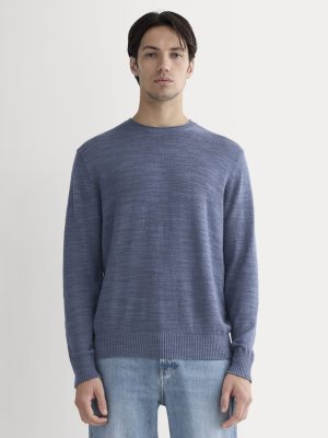 The Cotton Linen Pullover | Indigo