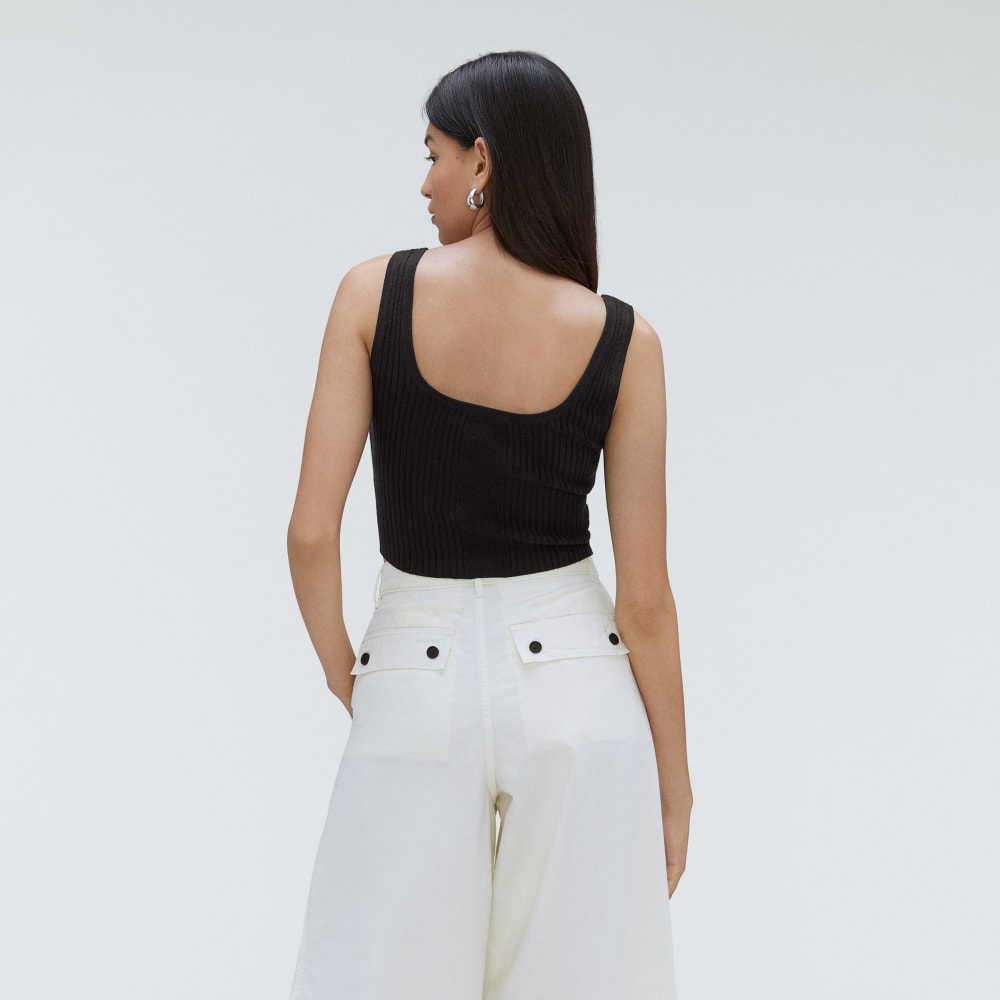 The Cotton-Merino Cami | Black - Image 3