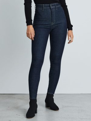 The Way-High® Clean Front Skinny Jean  | Dark Indigo | 26.5 Inseam