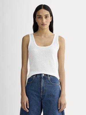 The Pointelle Cami | White
