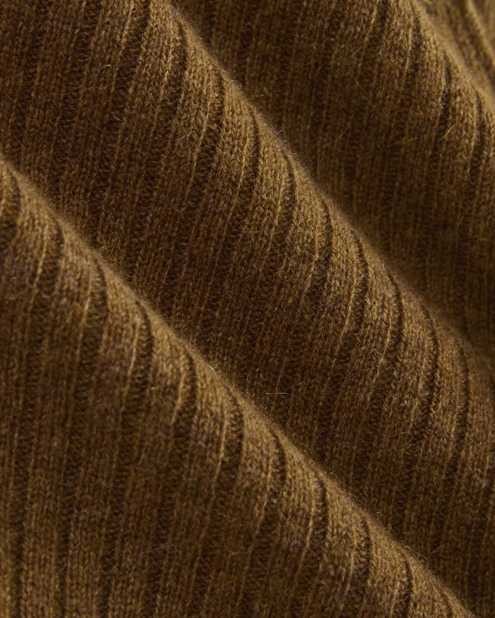 Cashmere Ribbed V-Neck Cardigan | Heathered Toffee - Image 6