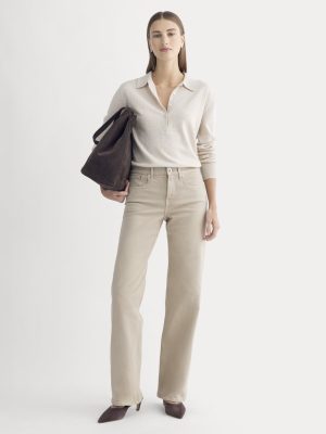 The Column Jean | Garment-Dyed Tan | 31.5 Inseam