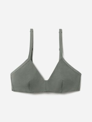 The Cotton Bralette | Dark Sage