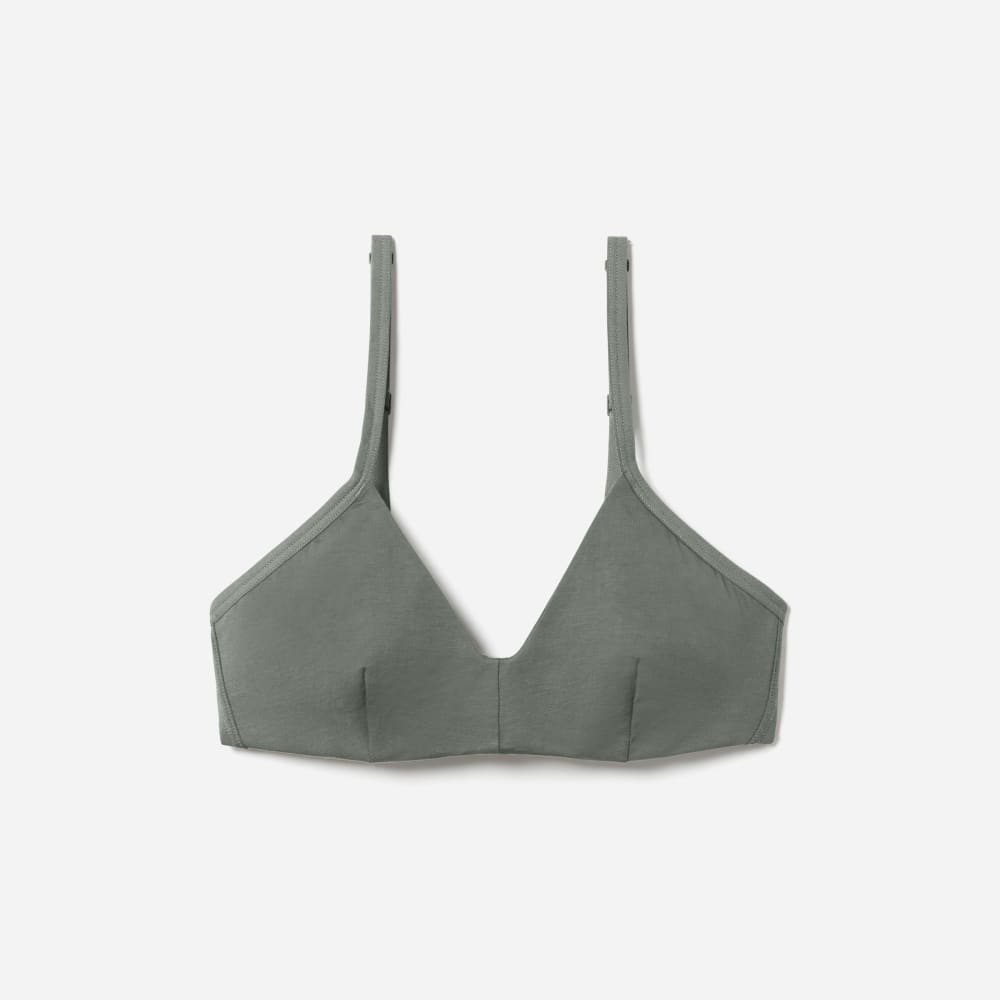 The Cotton Bralette | Dark Sage
