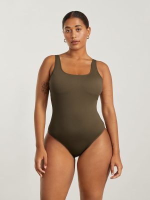 The Square-Neck One-Piece | Beech