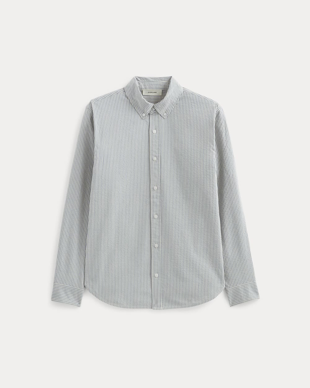 The Seersucker Long-Sleeve Shirt | Dutch Blue / Natural - Image 2