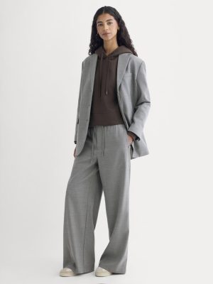 The Pull-On Trouser in Tailor Twill | Heather Graphite