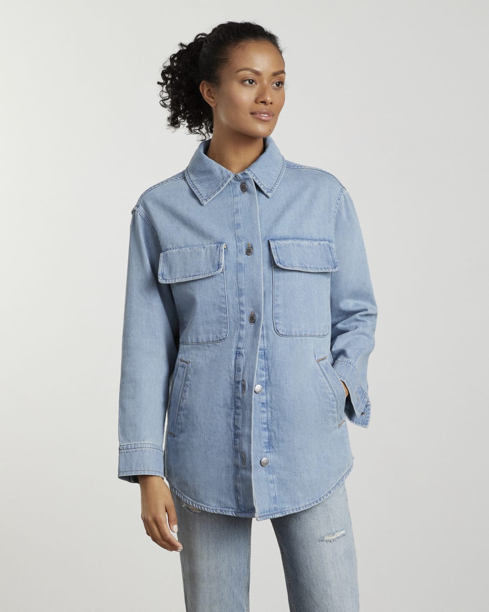 The Denim Shirt Jacket | Myrtle Sky - Image 3