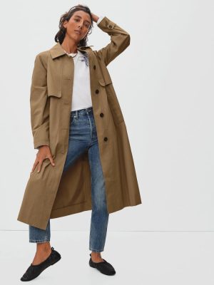 The Long Mac Coat | Toasted Coconut