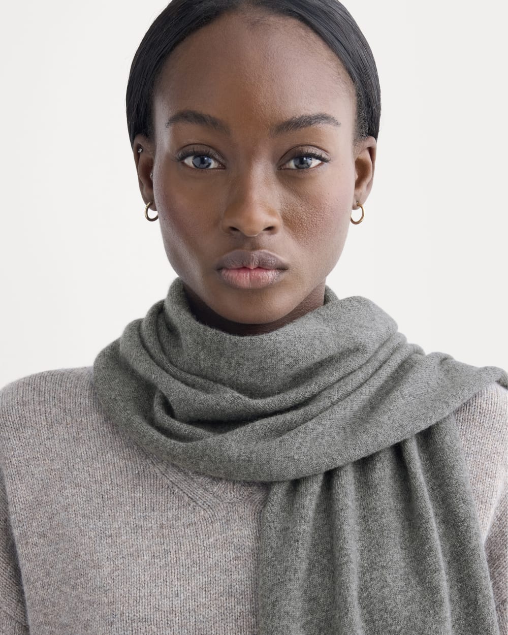 The Cashmere Scarf | Heather Charcoal - Image 4