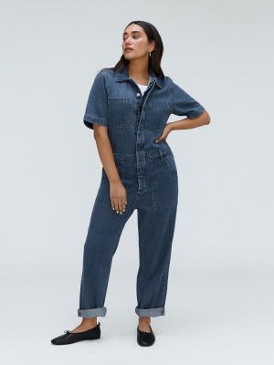 The Supersoft Jean Coverall | Work Blue