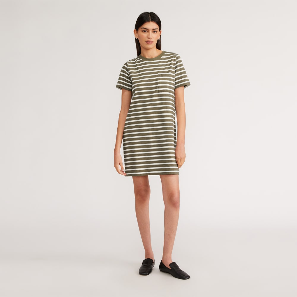The Organic Cotton Weekend Tee Dress | Kalamata / Canvas Tan