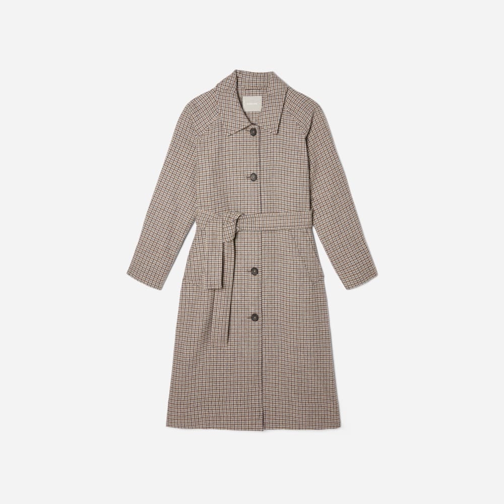 The Italian ReWool? Trench | Pewter Houndstooth - Image 2