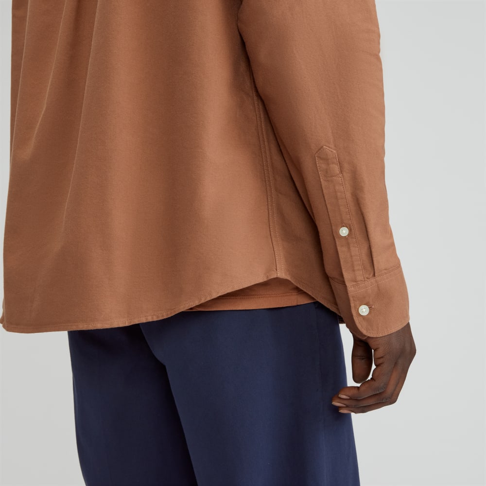 The Organic Oxford Relaxed Utility Shirt | Carob Brown - Image 5