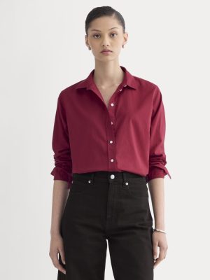 The Must-Have Shirt in Silky Cotton | Merlot