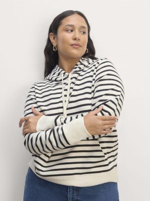 The Off-Duty Terry Hoodie | Bone / Black