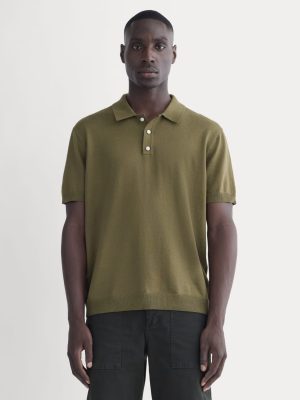 No-Sweat Polo | Olive