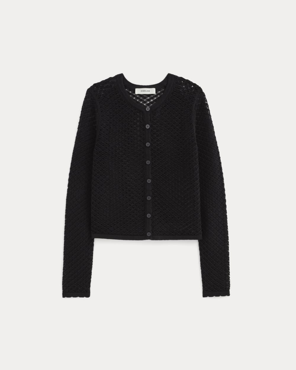 The Lace Knit Cardigan | Black - Image 2