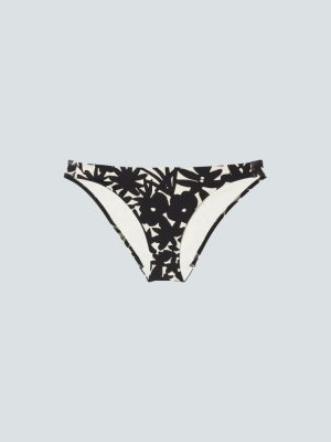 The Bikini Bottom | Black / Canvas Floral