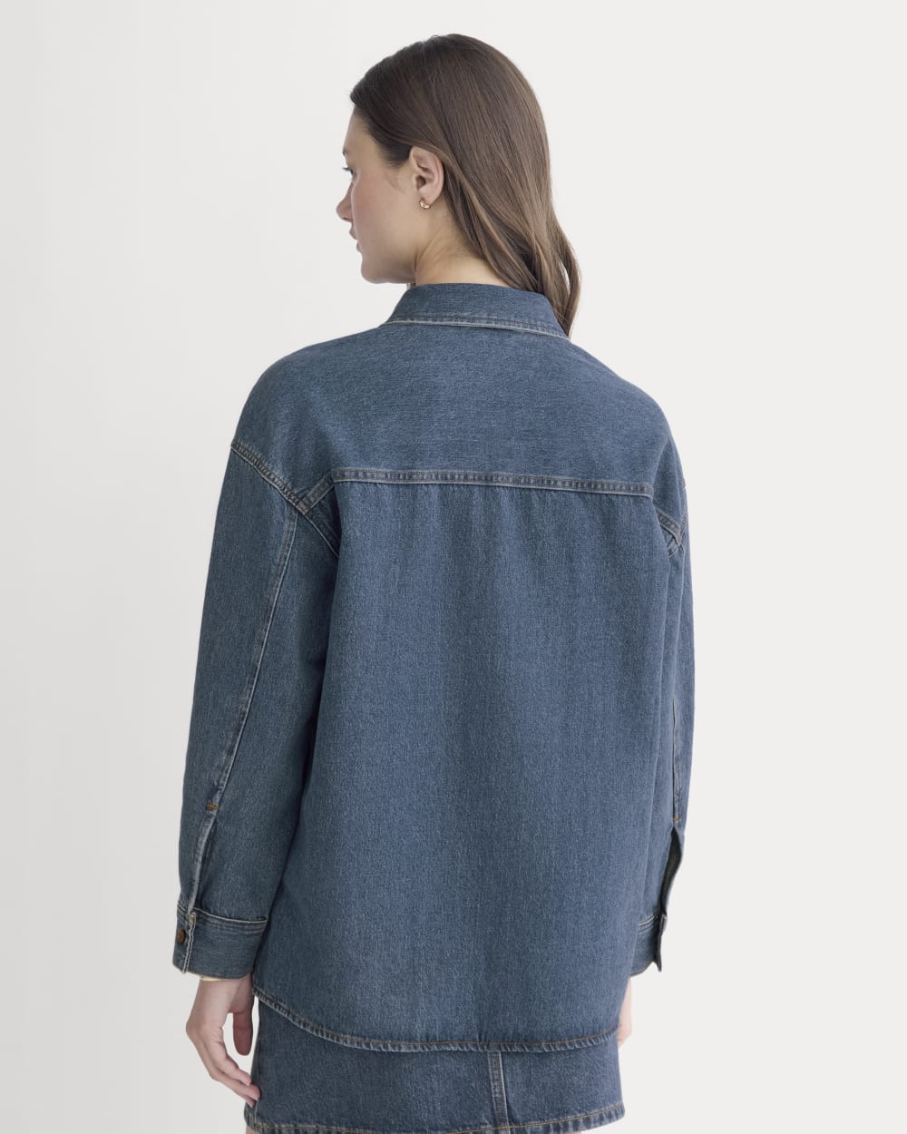 The Oversized Denim Shirt | Tungsten Blue Stone - Image 5