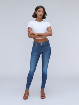 The Mid-Rise Skinny Stretch Jean | Dark Indigo