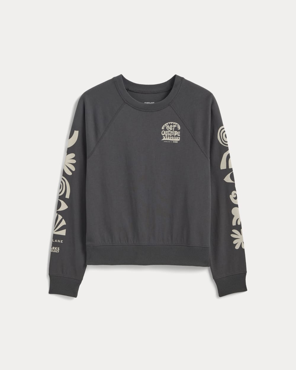 The Everlane x Parks Project Off-Duty Long-Sleeve Tee | Forged Iron / Natural - Image 2