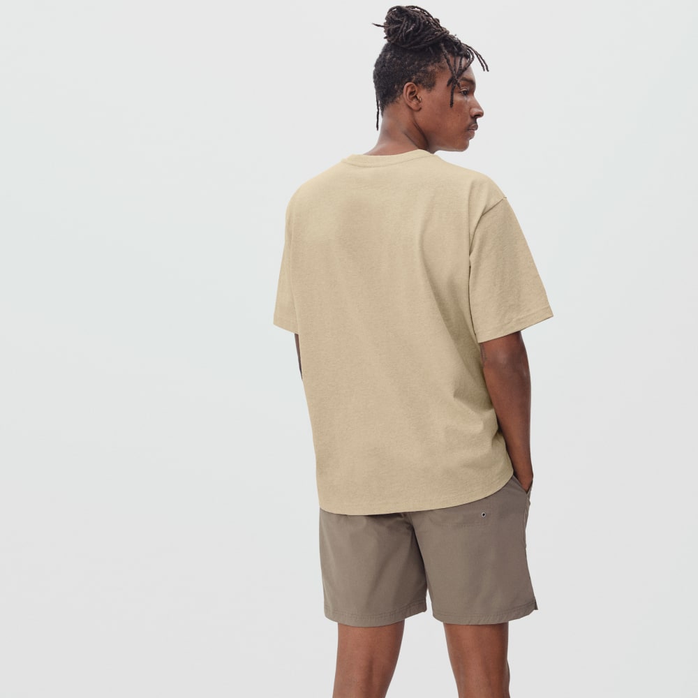 The Premium-Weight Relaxed Crew | Uniform | Heathered Cashew - Image 3