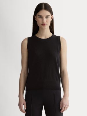 The Classic Tank in Cashmere | Black