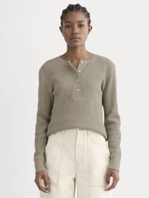 The Waffle Henley | Oatmeal Heather