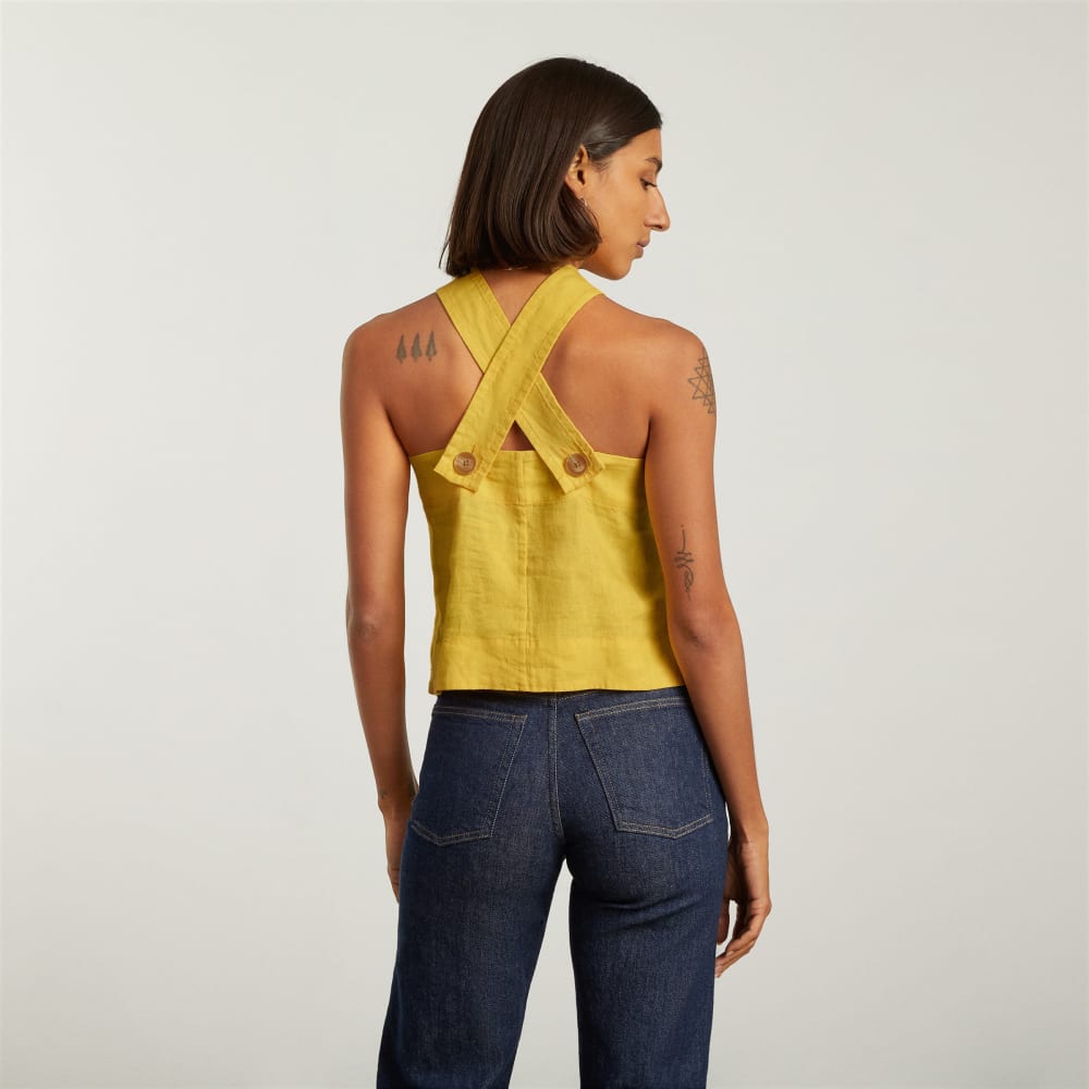 The Apron Linen Tank | Super Lemon - Image 3