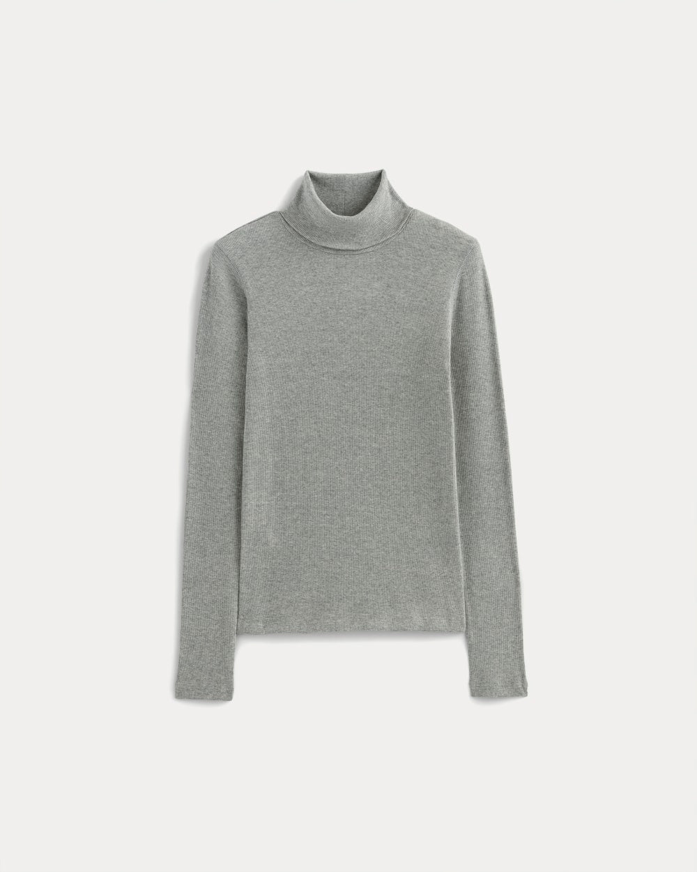 The Luxe Rib Turtleneck | Washed Heathered Grey - Image 2