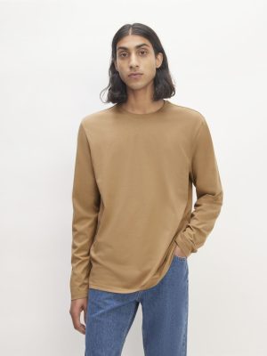 The Essential Organic Long-Sleeve Tee | Toasted Coconut