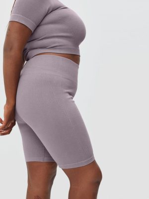 The Seamless Bike Short | Dusty Lavender