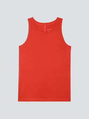 The Tank in Essential Cotton | Red Orange