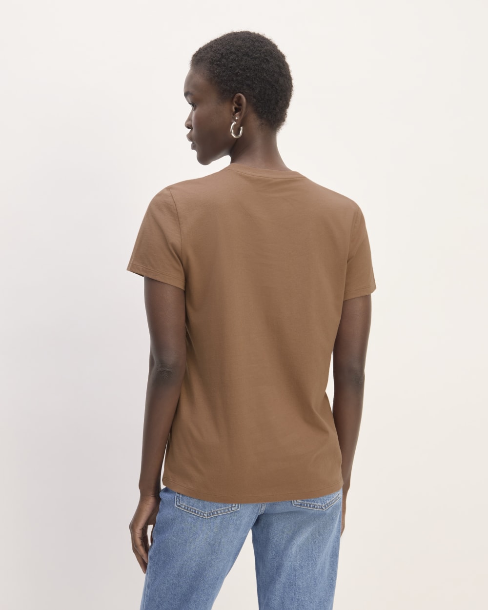 The Slim Crew in Essential Cotton | Carob Brown - Image 4