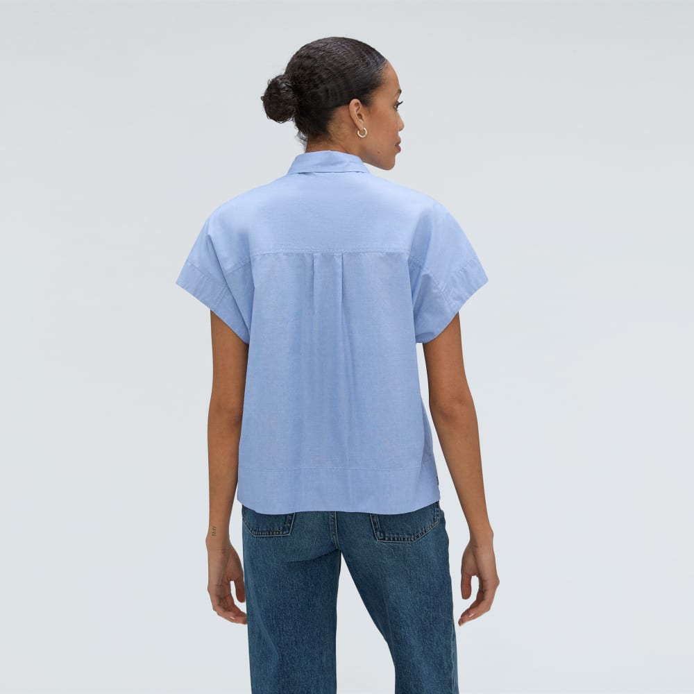The Short-Sleeve Box Shirt | Slate Blue - Image 3