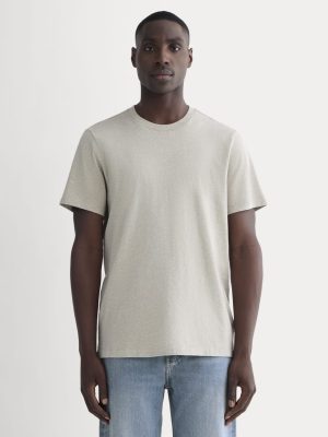 The Premium-Weight Crew | Uniform | Heather Oatmeal