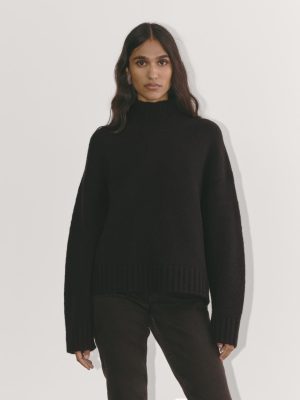 The Cloud Oversized Turtleneck | Black