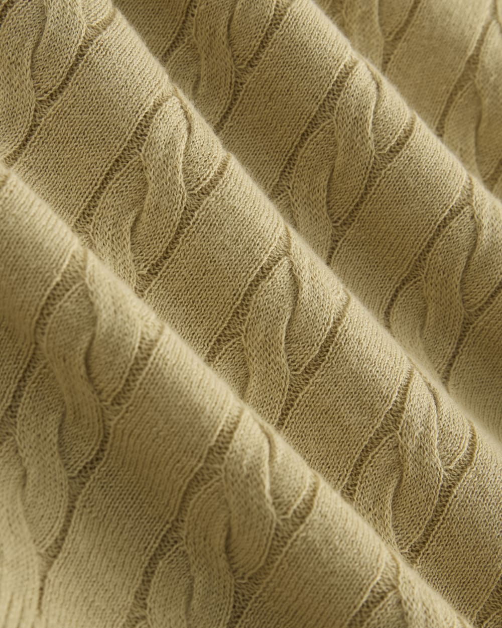 The Cable Crew in Cotton Cashmere | Classic Khaki - Image 6