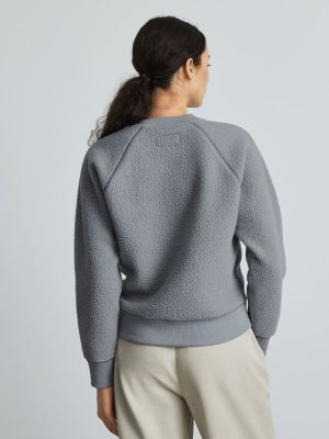 The ReNew Fleece Raglan Sweatshirt | Smoke