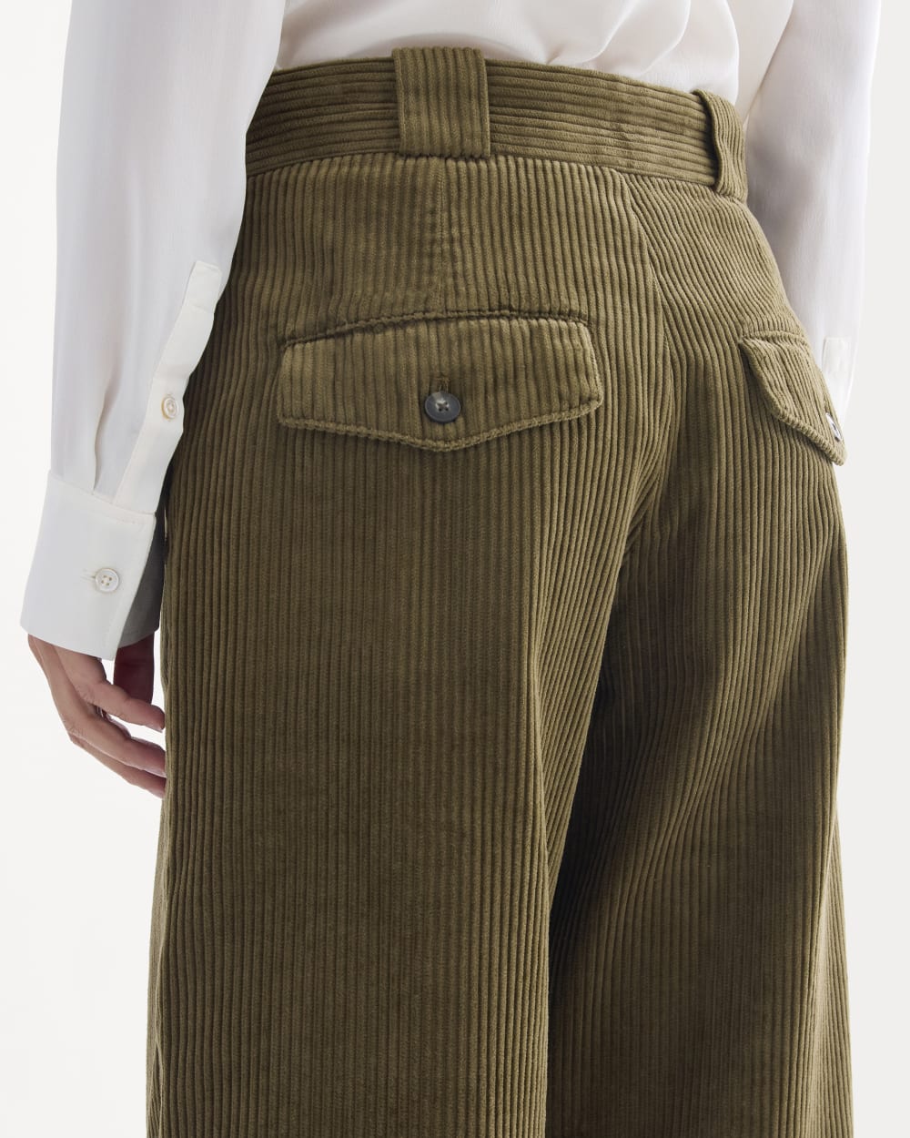 Corduroy Wide-Leg Trouser | Beech - Image 4